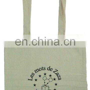 HOT SALE Eco-friendly one color printing cotton canvas tote bag