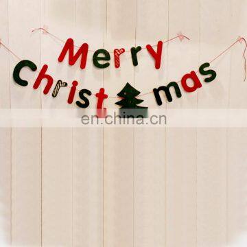 Christmas customized bunting hanging banner for home decoration