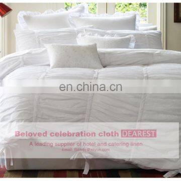 100%soft Cotton White Hotel Duvet Cover/ Bedding Set /bed Sheet photo-2