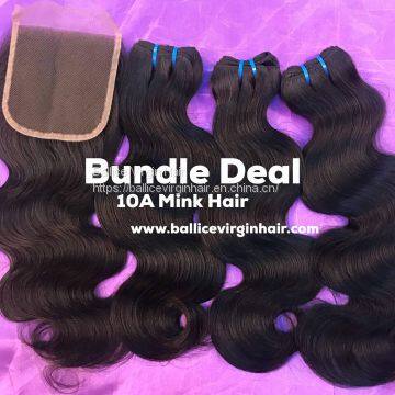 Wholesale Mink Brazilian Hair Bundle Deal Body Wave Real Mink Virgin Hair