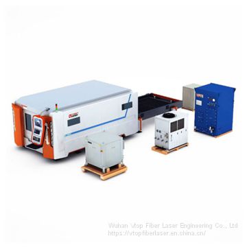 4000w 6000w 8000w Fiber Laser Sheet Cutting Machine