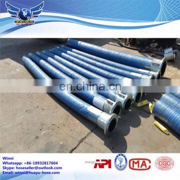 Large diameter Special synthetic rubber suction dredge flange row mud wear-resistant slurry pump hose