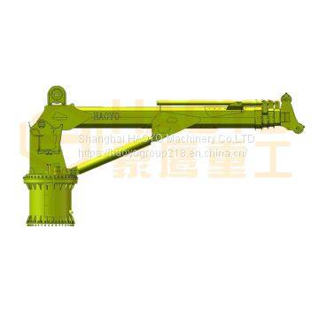 Small Boat Telescopic Marine Davit Crane for Sale