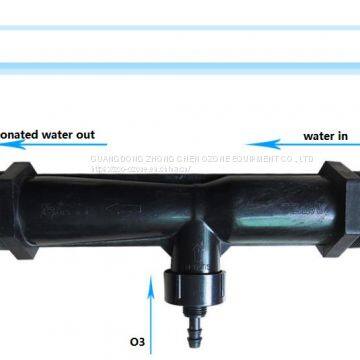 PVDF 1 inch PVDF venturi injector for ozone generator water treatment