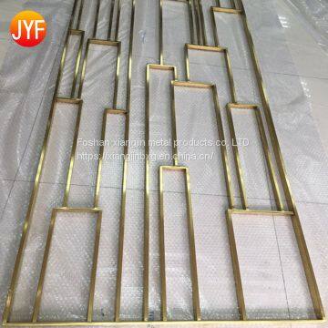 JYFQ0216 Wholesale Decorative Laser Cut Metal Screen Design Stainless Steel Partition Screens