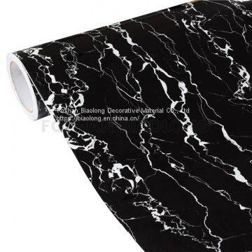 High Gloss Marble Design PVC Self Adhesive Film in Roll for Furniture Decoration