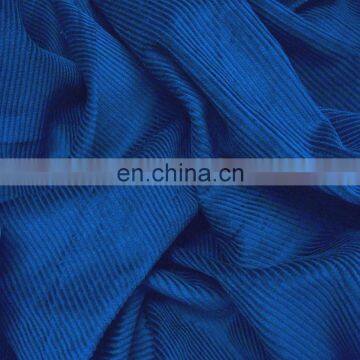 Wholesale Woven Plain Style 11 Wale None Elasticity Corduroy 100% Polyester Fabric for Pants, Dresses, Coats photo-4
