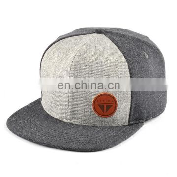 Acrylic wool blank simple flat top snapback caps for sale