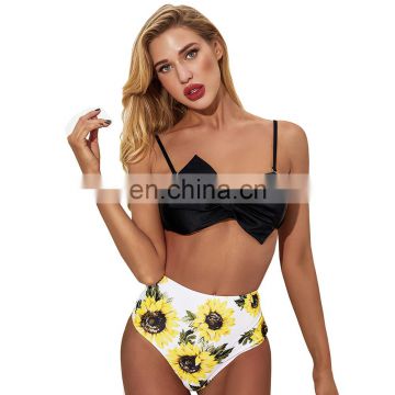 2020 two pieces   print  sexy ladies  push-up women swimwear swimsuit beachwear  bathing suit