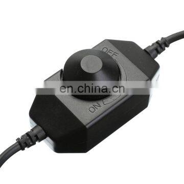 LED Dimmer 12V 2A 24W Knob LED Dimmer Inline Dimming Switch ON OFF For Single Color LED Strip Light photo-4