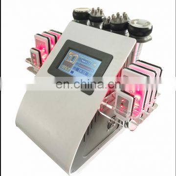 6 In 1 Ultrasonic Cavitation RF Vacuum Body Slimming Device Lipo Laser Machine