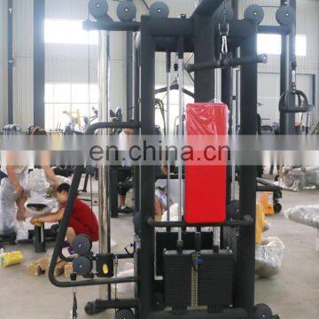 2019 New Design Gym Machine Lzx Fitness Equipment 4 Station Cable Jungle Multi Gym Station