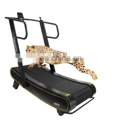 Curved treadmill & air runner  Manual Resistance Treadmill with Monitor best price guarantee gym fitness equipment