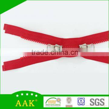 3# Delrin Open End Double Puller Metal Garment Accessories Mens Shirts Zippers photo-2