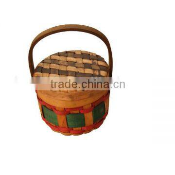 Small Round Storage baskets with Lids