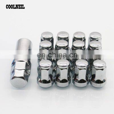 Silver Anti theft 12x1.25/1.5mm Tire Screw Wheel Lug Nuts