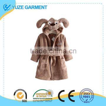 Unisex Baby Blanket Flannel Animals Hoodie Cloak Bathrobe Robe