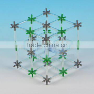 Ionic Crystal Model Sodium Chloride NaCl Molecular Instructure model