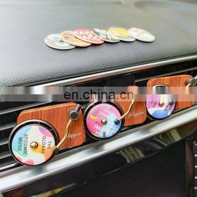 Record Player Car Air Freshener Rotary Phonograph Air Outlet Aromaumentation Retro Decoration photo-5