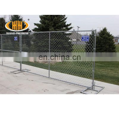 Factory Supply Construction Used Chain Link Temporary Fence