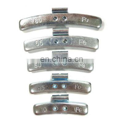 Casting Fe clip on wheel balance weights for steel rim