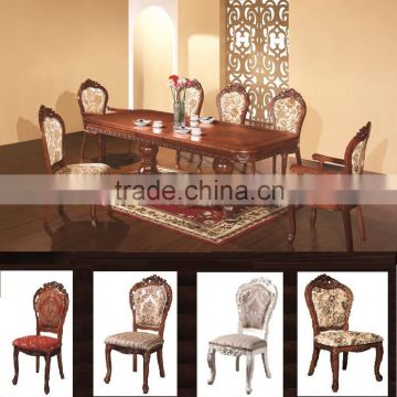 Dinningroom Series/solid wood antique european style dining table and chairs