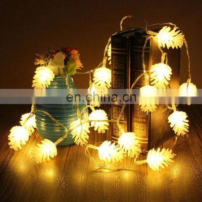 Merry Outdoor Christmas Decorations Christmas Outdoor Decorations For Home Warm White Pine Cone String Light Lamp  2020