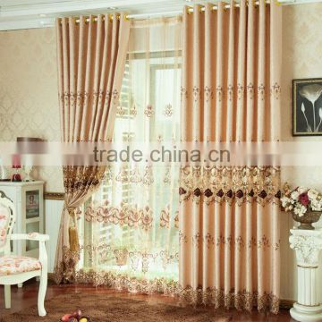 Beautiful 100% polyester jacquard linen outdoor balcony curtains