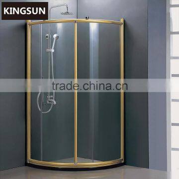 Golden Indoor Portable Freestanding Corner Bath Shower Enclosure with Shower Set K-7905