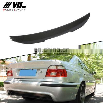 E39 P SM Carbon Fiber Rear Spoiler for BMW 5 series 525i 528i 530i 540i Sedan 4 Door 1996-2003