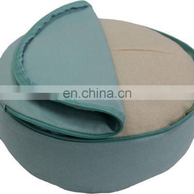 Most Sale Round With Pleated Zafu Meditation Cushion Buckwheat Husk Filling Indian Manufacturer photo-4