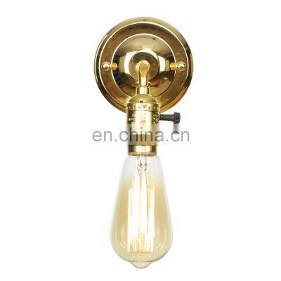 American country Edison bulb retro single head led wall lamps for decoration