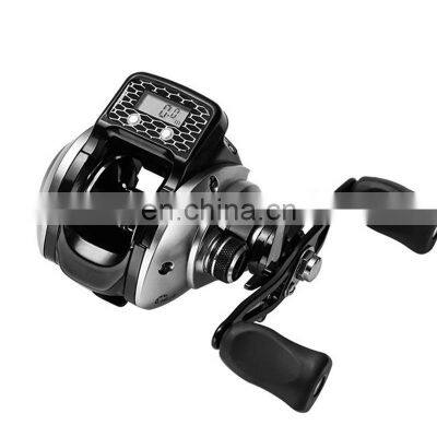 2022 electronic digital counter 16+1BB high speed baitcasting reel sea fishing reel bait casting reel