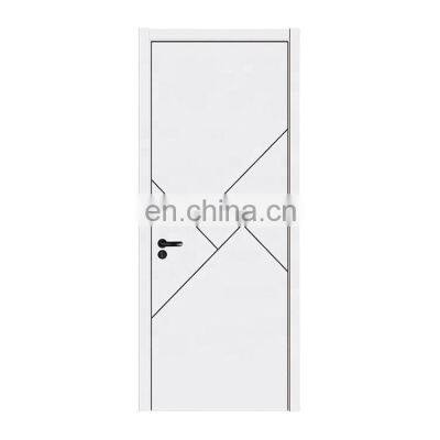 Plain wood door design bedroom doors modern interior hotel room door