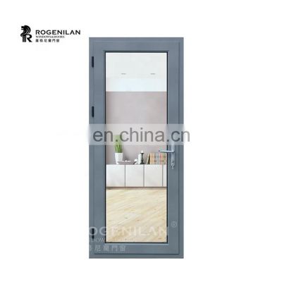 45 series Tempered Glass Aluminum Casement bathroom door