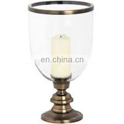 brass antique chimney candle holders