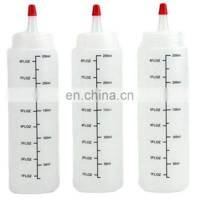 Food Grade Large  Plastic Squeeze Bottles, Condiment Squeeze Bottle, Durable Plastic squeeze water bottle