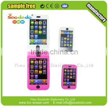 2015 New design 3D Phone Shaped Eraser For Promotional