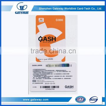 Professional Card Design Paper Scratch Recharge Card