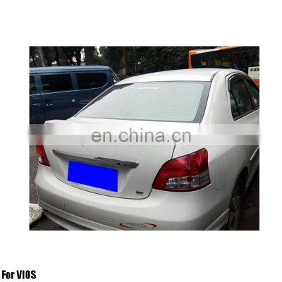 ABS Primer Painted Back LipSpoiler For VIOS 2008-2013 Rear spoiler with light