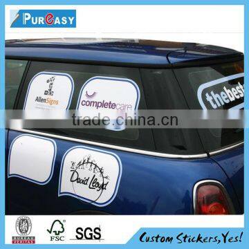 Car window sticker