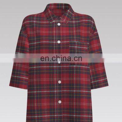 2022  Popular Trend 100% cotton Yarn Dyed Flannel Design For Women