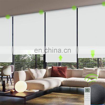 Customized Horizontal Blackout Automated Blinds Motorized Automatic Automation Aun Shading Roller Window Blinds Shades