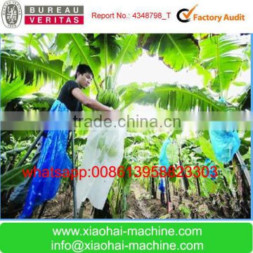 Plastic bag machine for bananas and vegetables