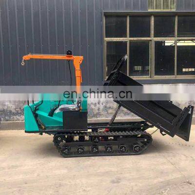 1.6TON 2T Micro Mini Crawler Transporter Mountain Agricultural Tiger Dump Mountain Climbing Walking Tractor Mountain Climbing