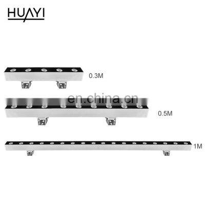 HUAYI New arrival Aluminum IP65 RGB 18Watt 24Watt 36Watt 48Watt Outdoor Hotel Decoration led Wall Washer Light