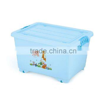 High Quality Plastic Storage Container Toy Storage Box With Lid & Wheel photo-3