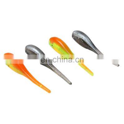 JOHNCOO 12Pcs/pack Wobbler Soft Fishing Lure 50mm 1g Jig Lure Swimbait Silicone Soft Bait photo-2