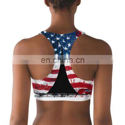 Custom Design Printed Gym Yoga Sports Inner Wear Fitness Bra Seamless Bodybuilding Sport Bra photo-3