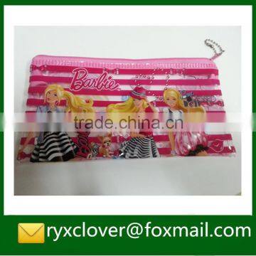 Clear PVC Zipper File Bag Pencil Bag With Cartoon photo-3